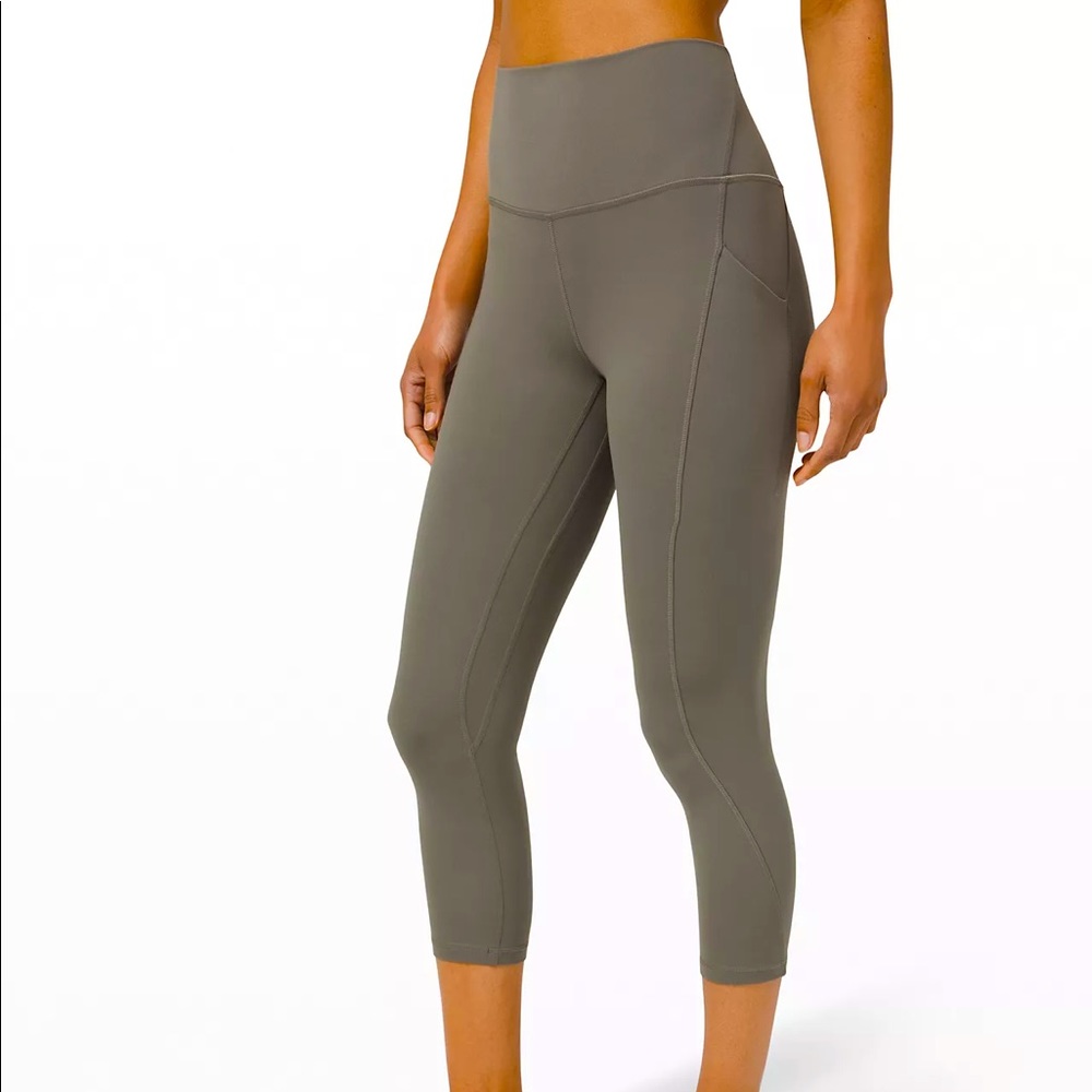 lululemon Align ✨ High-Rise Crop with Pockets 23" ✨ Grey Sage ✨ 8